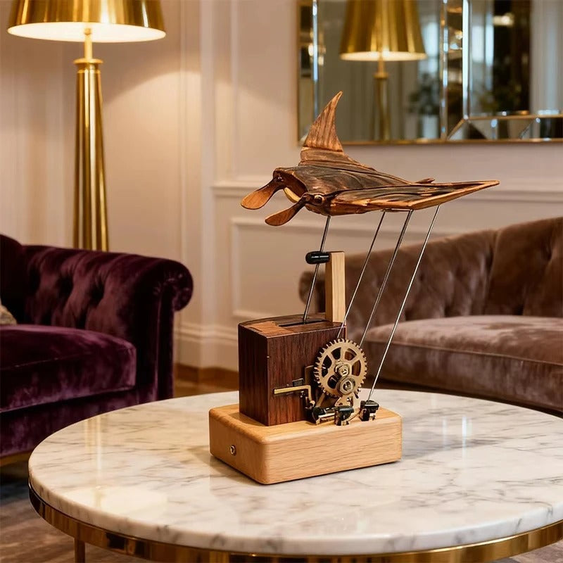 Handmade Wooden Manta Ray