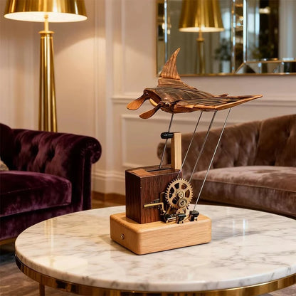 Handmade Wooden Manta Ray